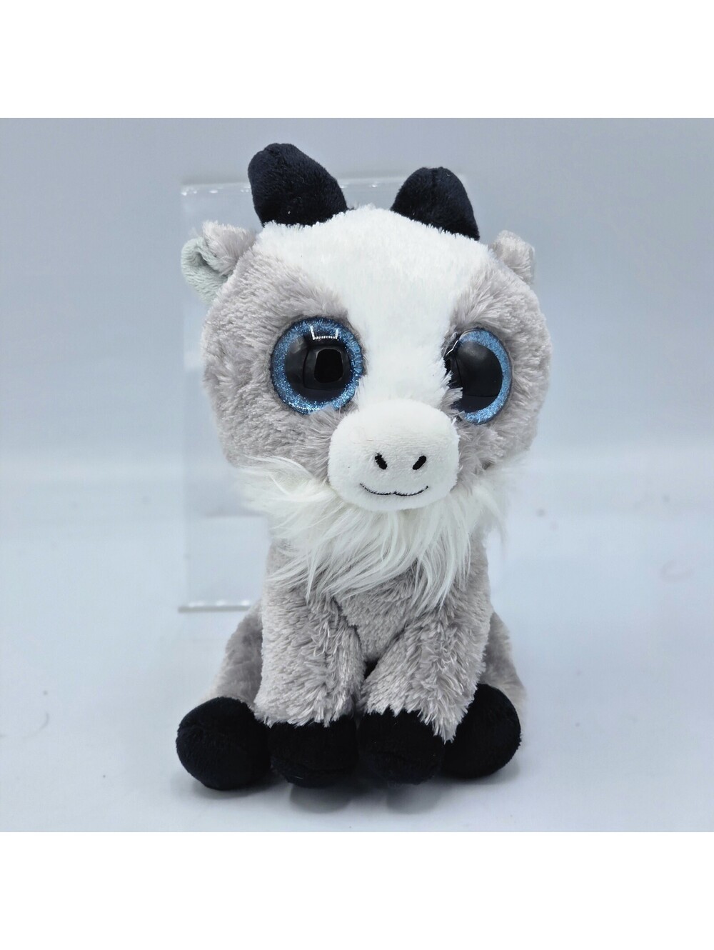 Ty Beanie Boos Gabby The Goat Plush Gray White Stuffed Animal 7" 2017